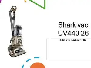 Shark UV440 26 power switch repair